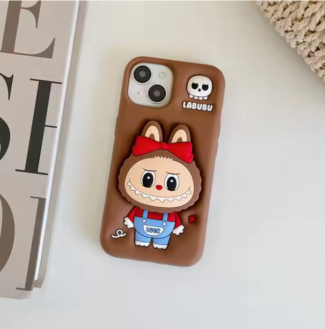 Labubu - 3D Cartoon Silicone iPhone Case (Iphone 12 Pro Max)