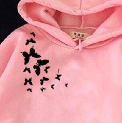 1 PCs women's stitched cotton printed hoodie