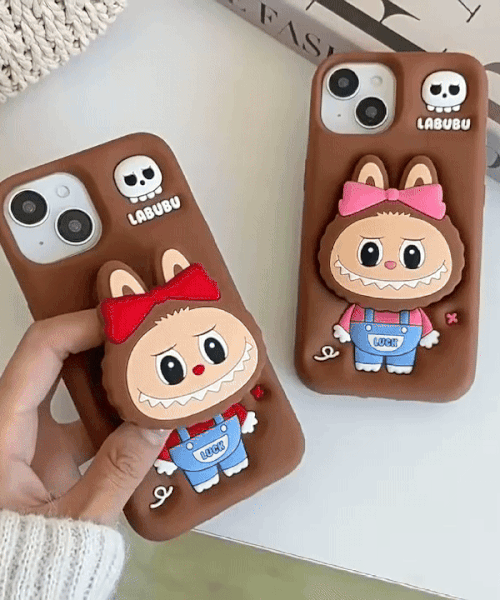 Labubu - 3D Cartoon Silicone iPhone Case (Iphone 12 Pro Max)